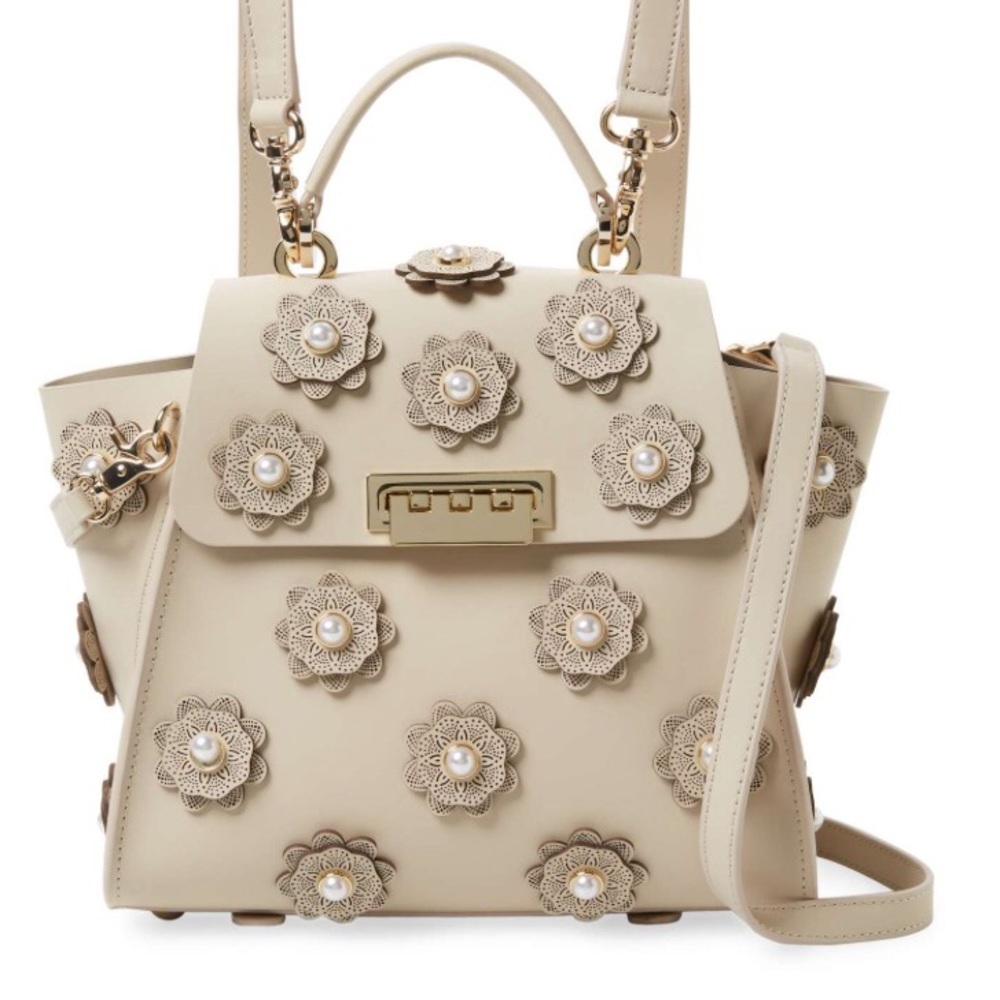 Zac Posen Eartha Iconic Backpack Floral Applique